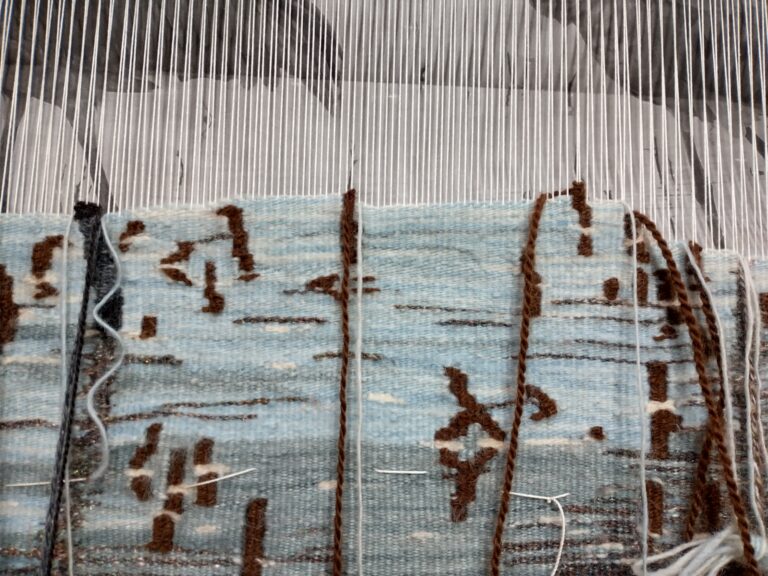 cranes tapestry progress